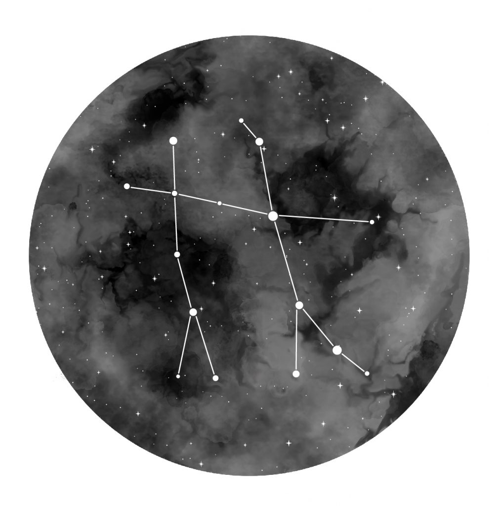 A picture of the Gemini constellation.