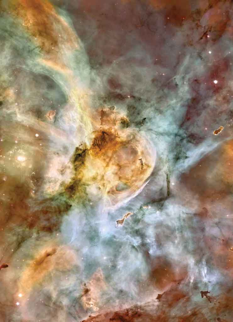 This picture is the first half of the extreme star birth taken by NASA's Hubble telescope.
