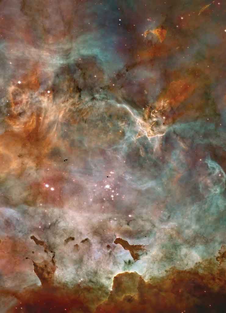 This picture is the second half of the extreme star birth taken by NASA's Hubble telescope.