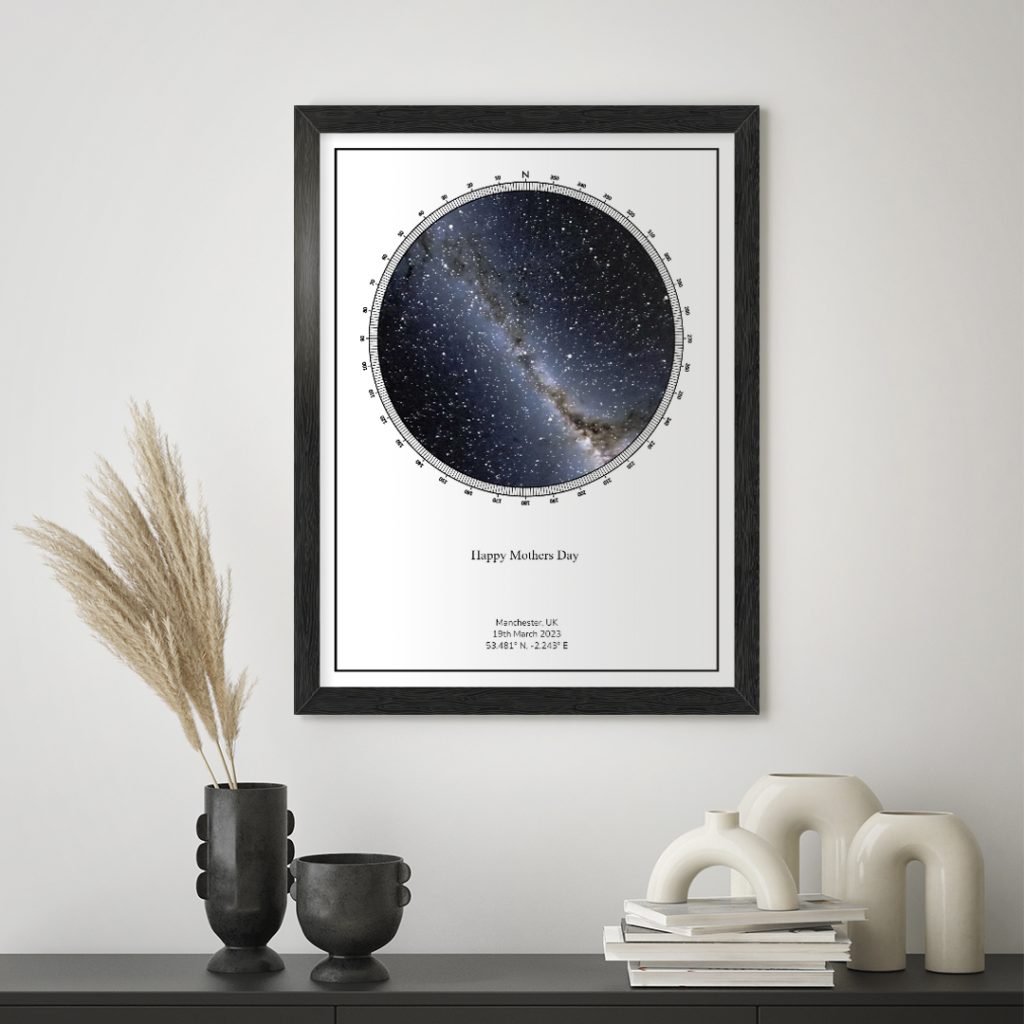 Mother's Day star map gift