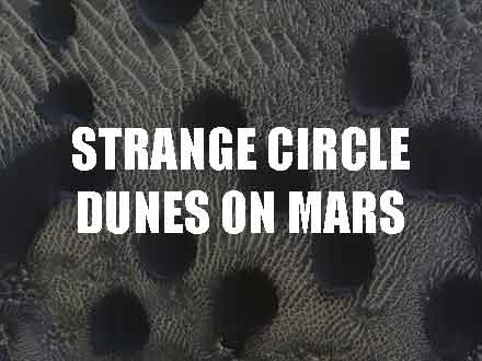 Strange circle dunes on Mars