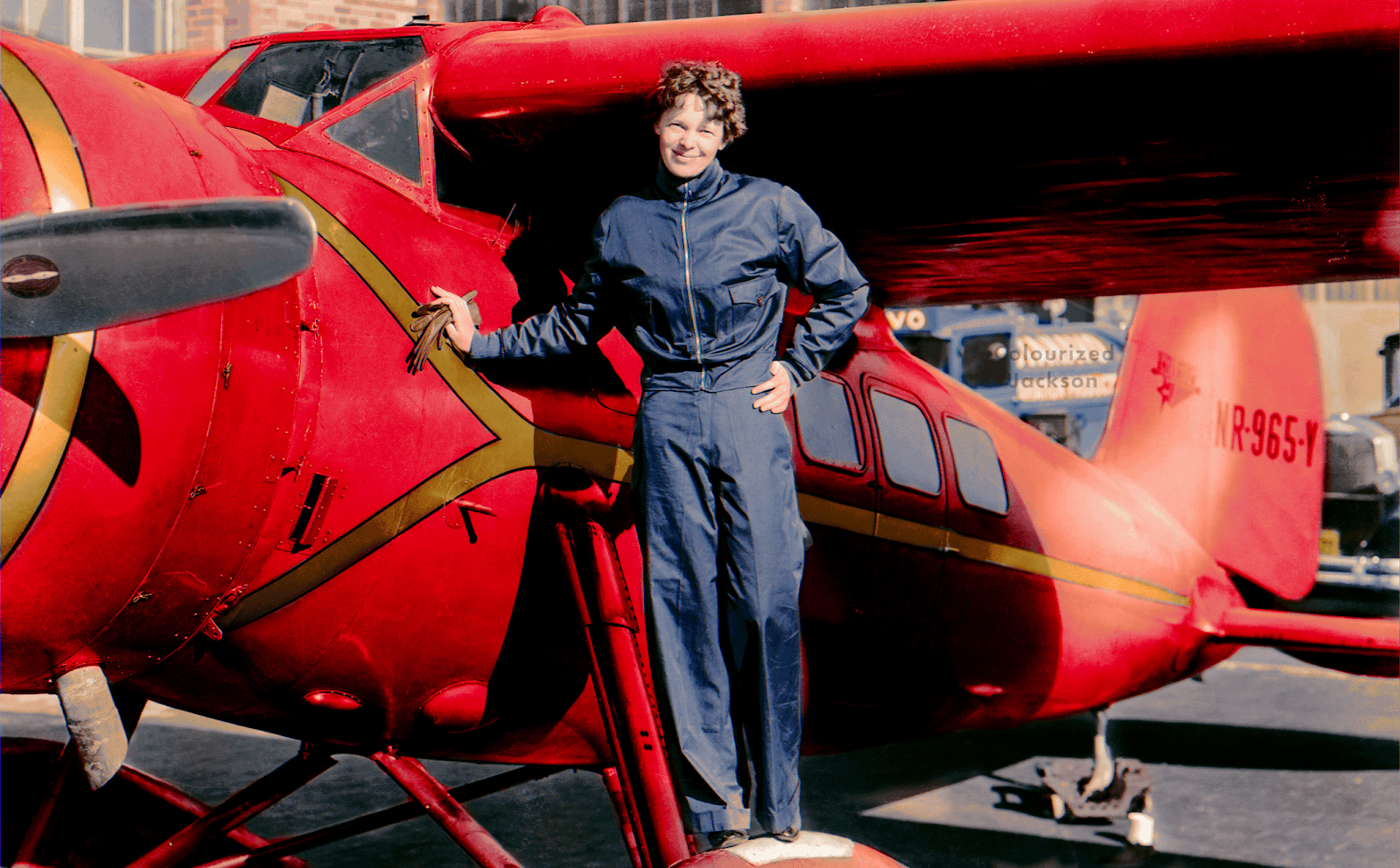 Amelia Earhart, pioneering American aviator and advocate for women in aviation