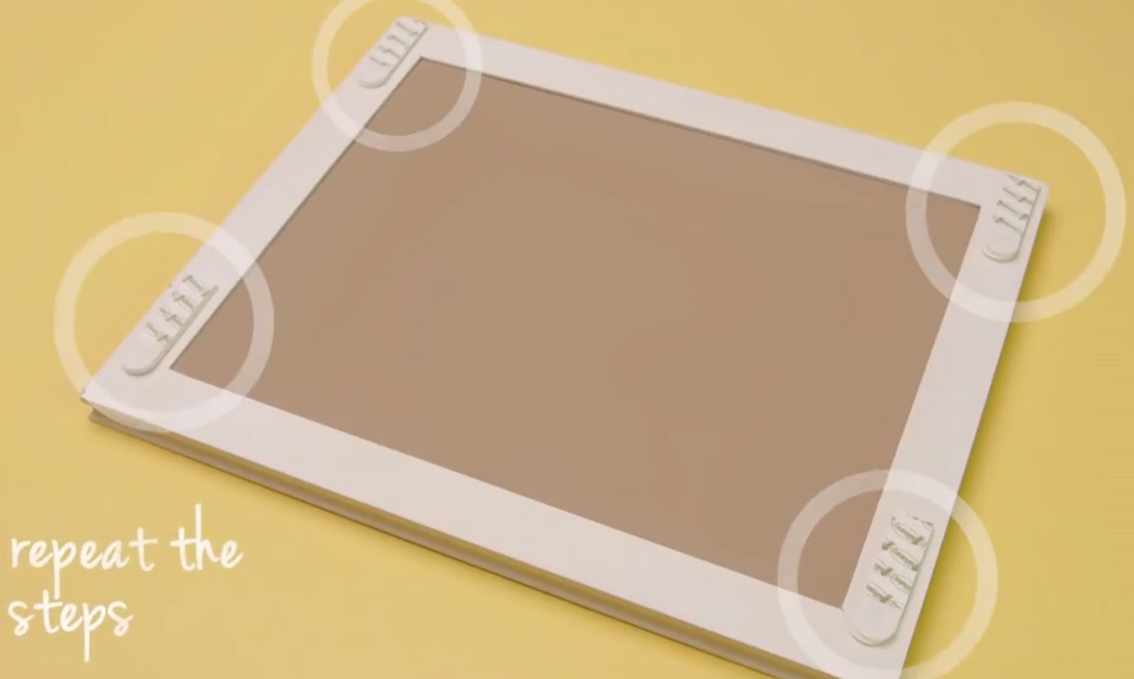 We recommend two at the top for A4 and small, two extra on the bottom for bigger.