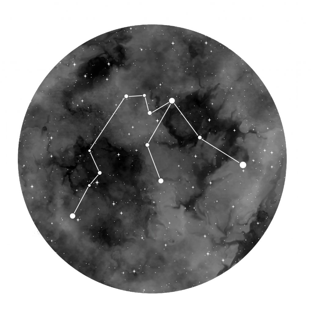 A picture of the Aquarius constellation
