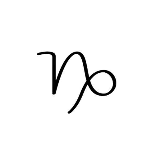 A picture of the Capricorn symbol.