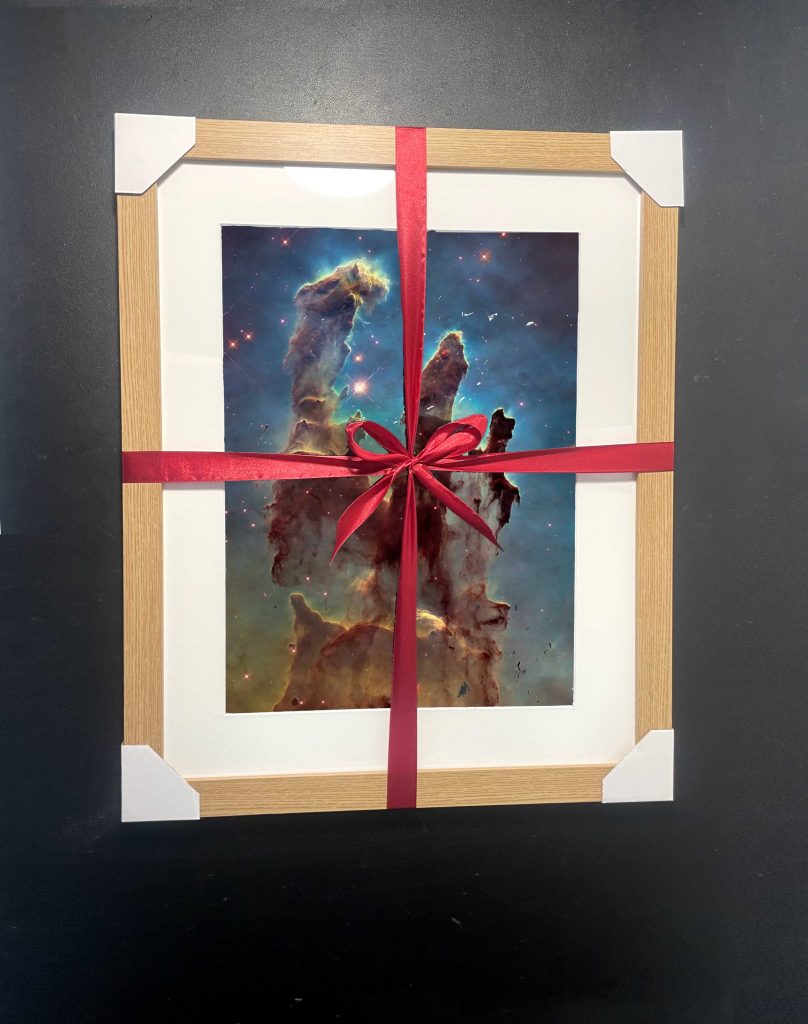 Personalised star map gift with custom message